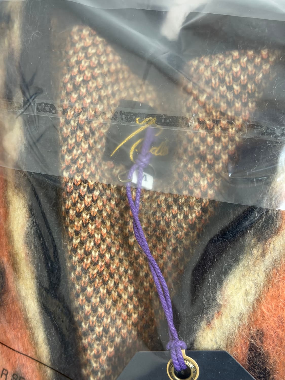 M] 니들스 모헤어 가디건 페이즐리 블랙 상품이미지6