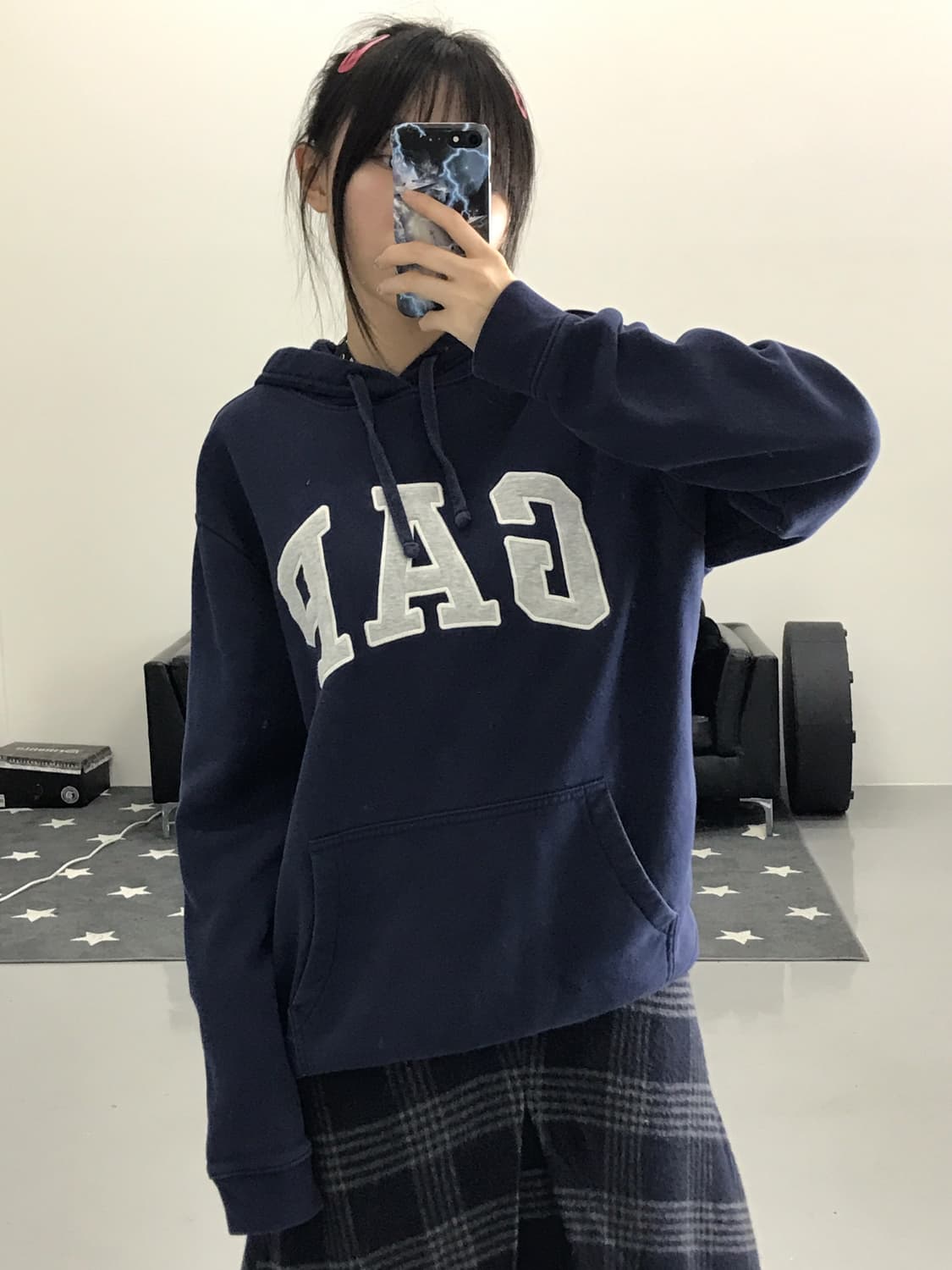 Gap Navy Graphic Hoodies 상품이미지2
