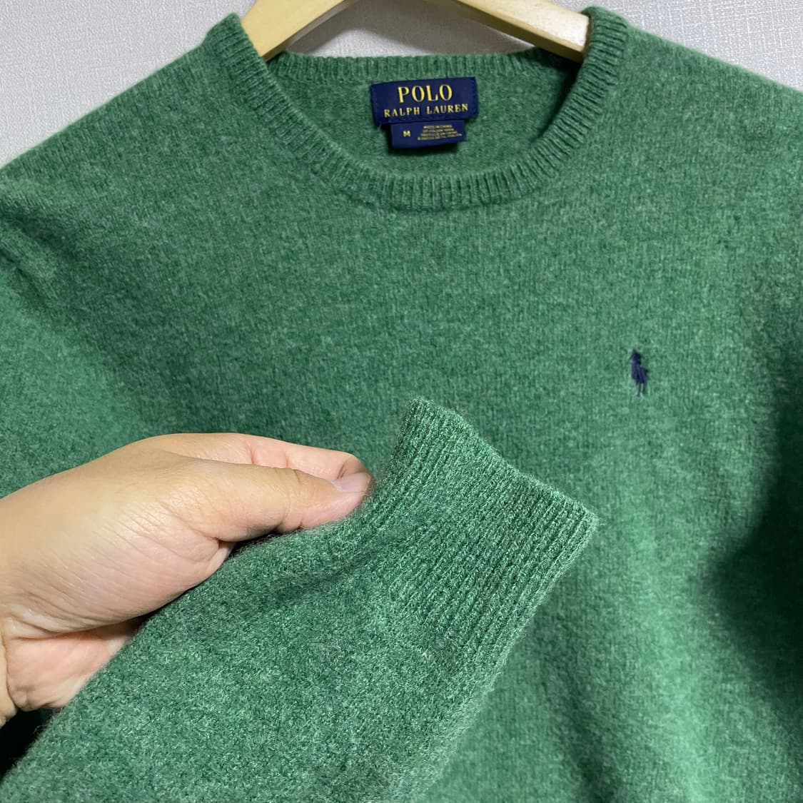 폴로 랄프로렌 라이트 그린 울니트 M (55정도) 상품이미지7