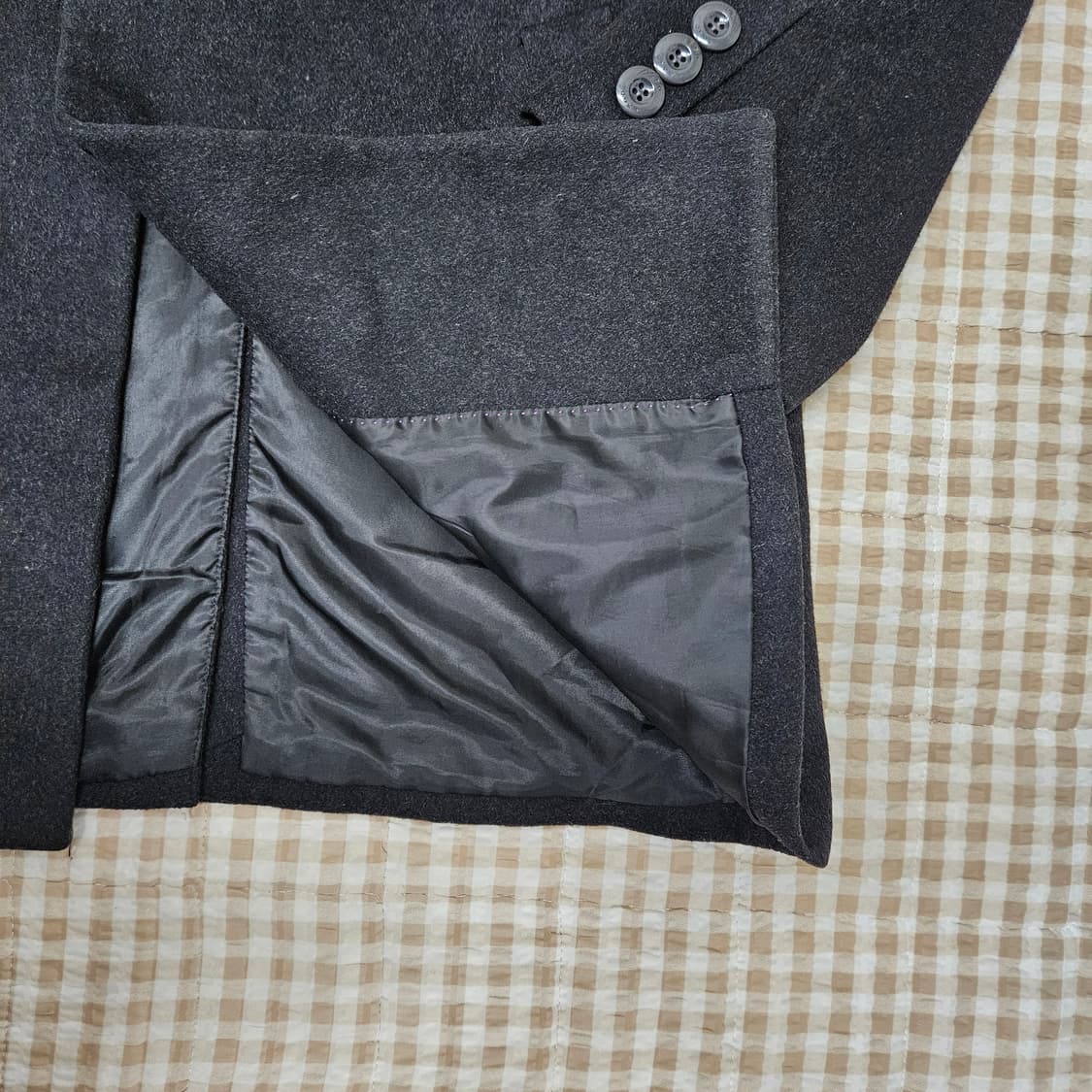 ERGO 울100 하프코트 남자100 상품이미지5