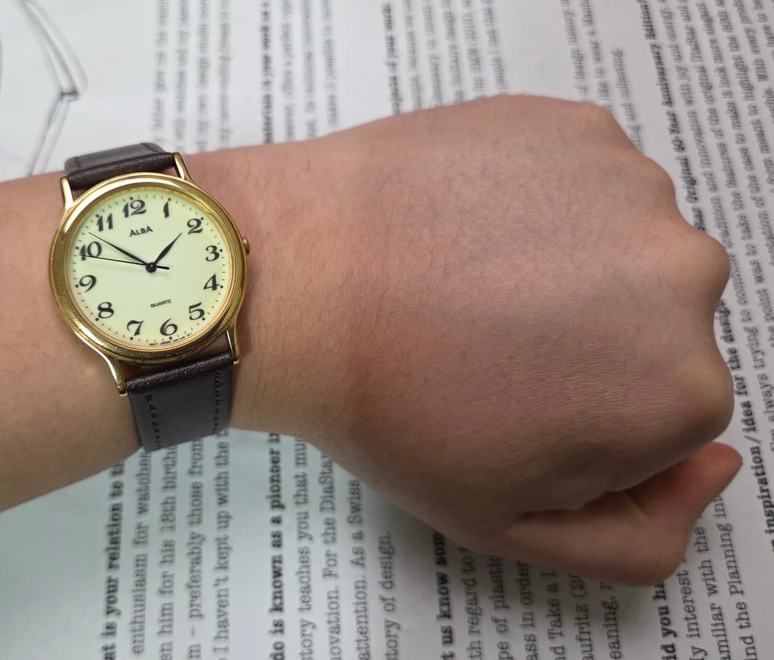 빈티지 세이코 알바 풀루페 야광판 아라빅인덱스 논데이트 슬림쿼츠  상품이미지7