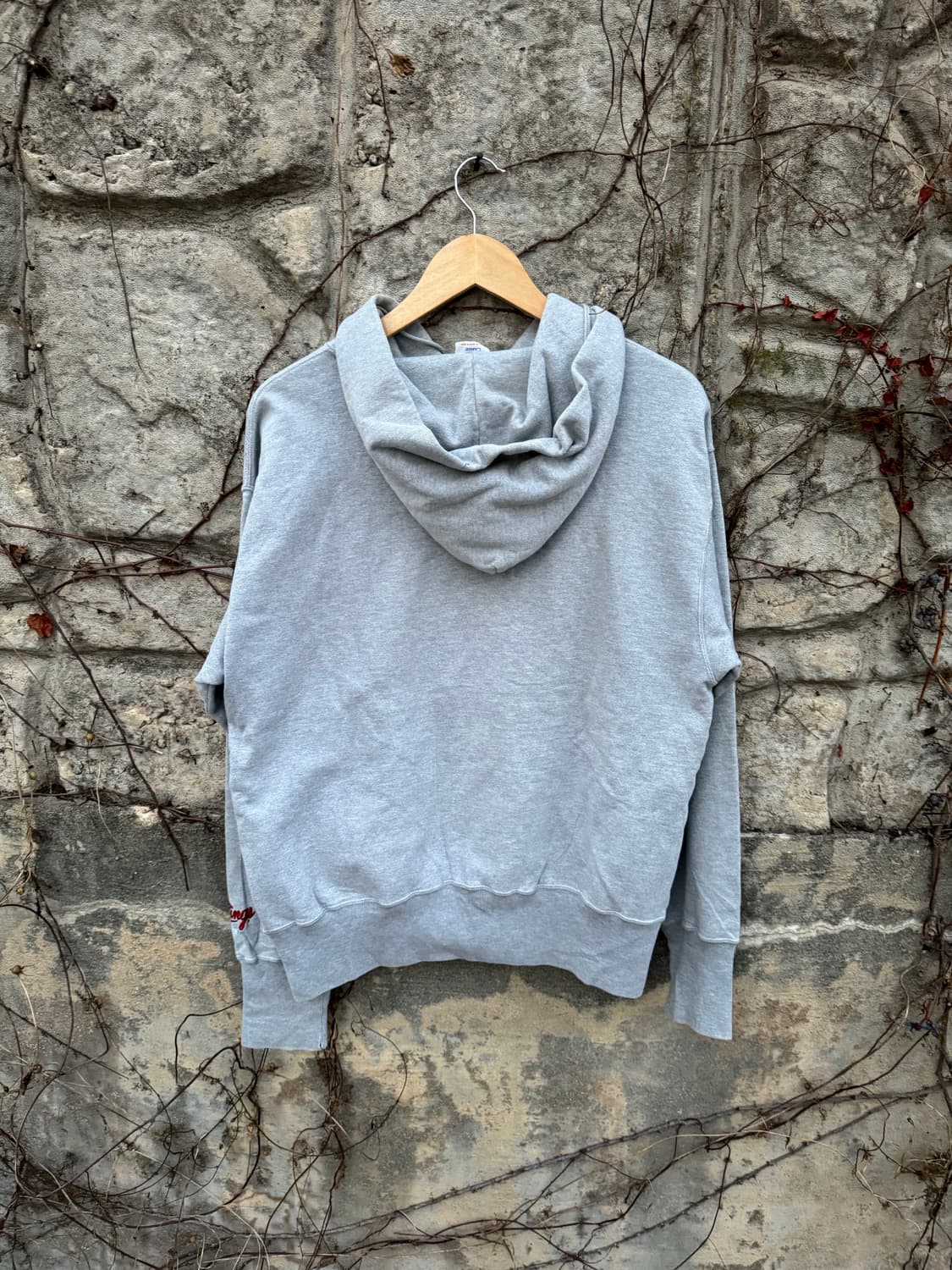 Rawlings 일본 빈티지 와플 플레인 후드티 그레이 후드 후디 l 상품이미지2