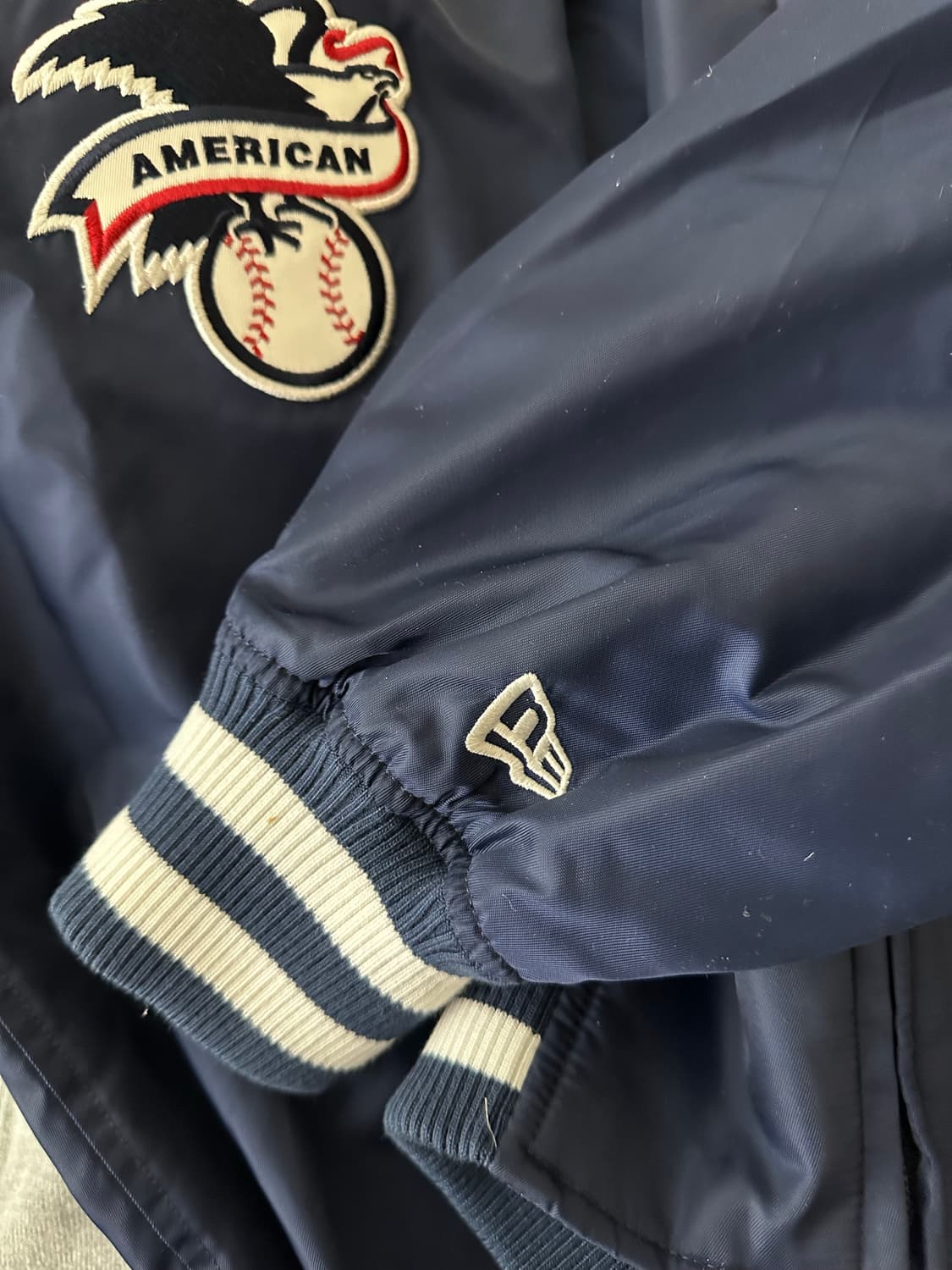 뉴욕 양키스 네이비 야구 점퍼 90(S) 상품이미지6