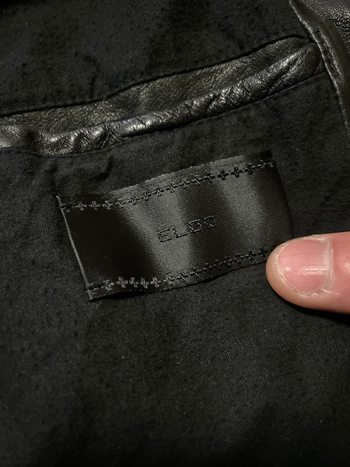 ELOQ 웨스턴 무드 2WAY 램스킨 양가죽 절개 포켓 레더 자켓 상품이미지8