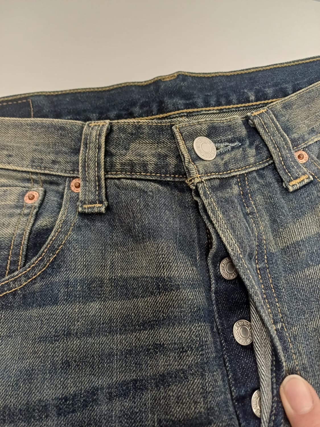 [W32/L34] 리바이스 501 '모던 빈티지' 틴 워싱 데님 상품이미지4