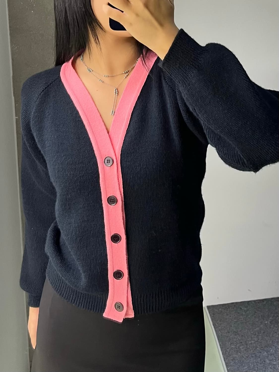 꼼데가르송 걸 19f/w 아크릴 가디건 상품이미지2