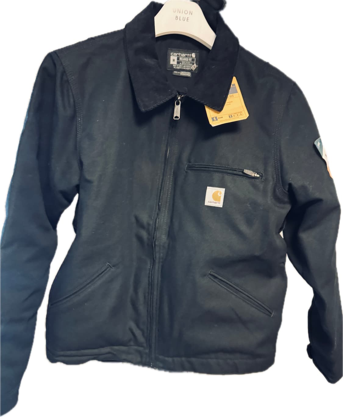 칼하트US 블랭킷 디트로이트 자켓 블랙 0J3828-M 새제품 상품이미지3