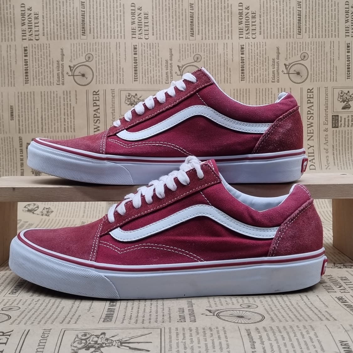반스 올드스쿨 버건디 스니커즈280 상품이미지1