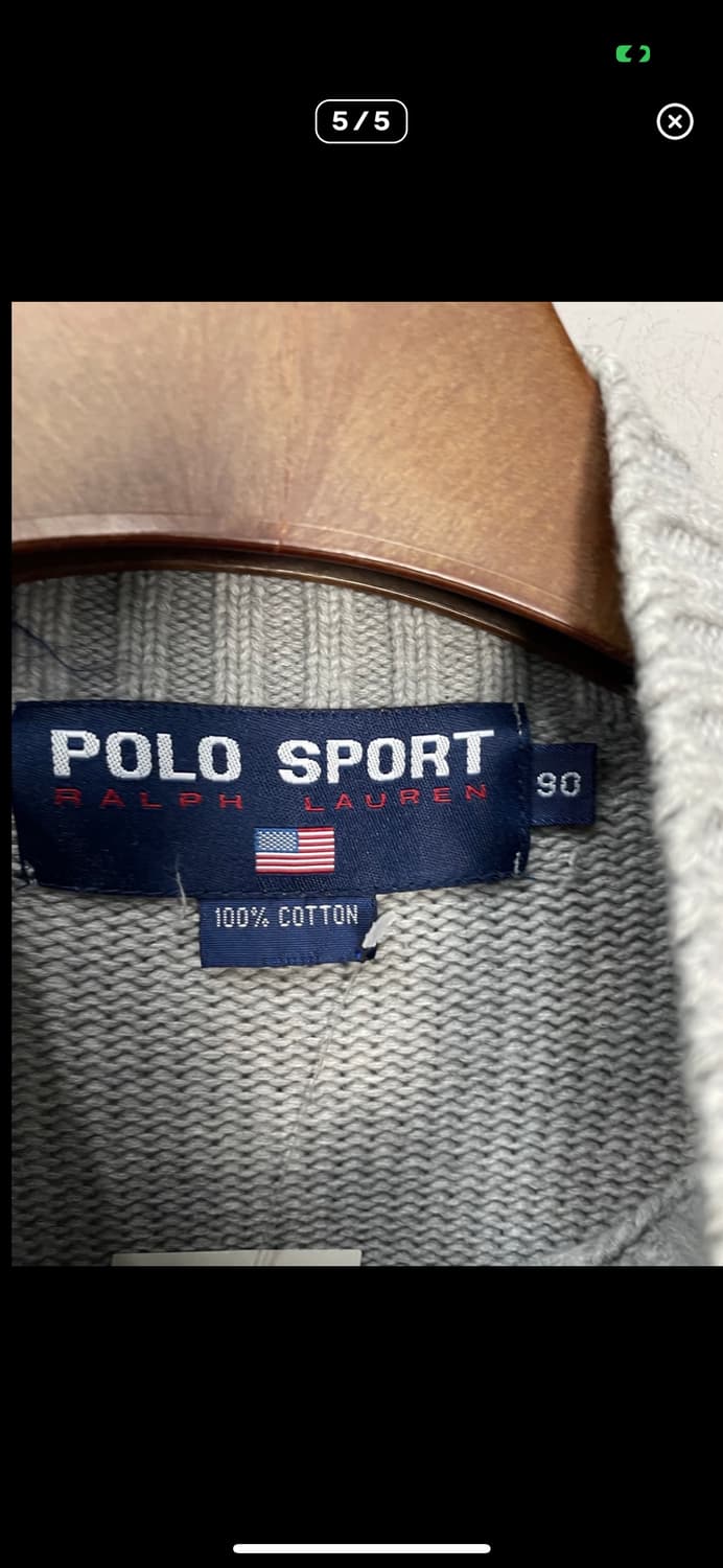 폴로 스포츠 그레이 반집업 니트 A2872 상품이미지5