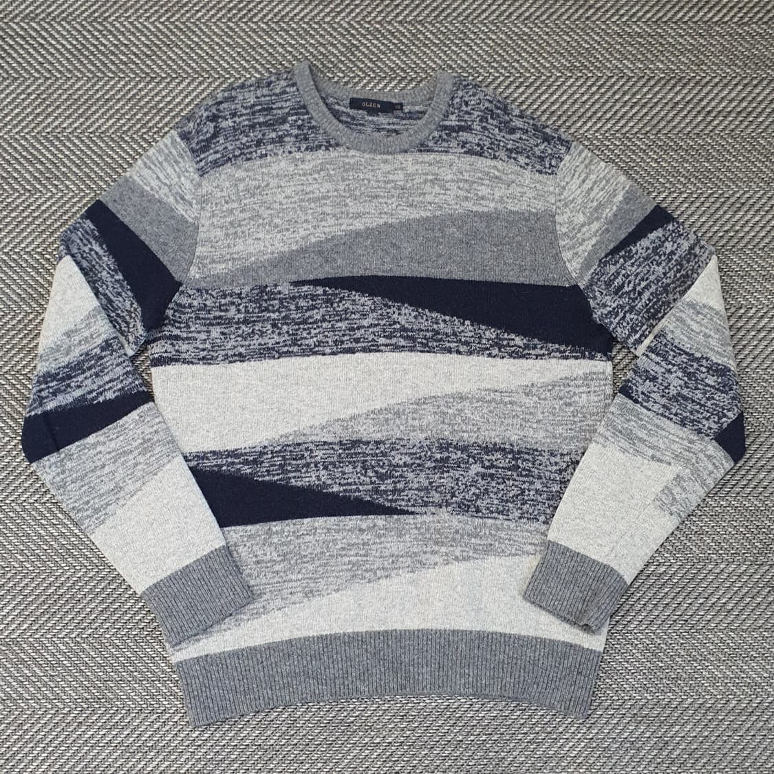 올젠 긴소매 울 니트 남자105~110 상품이미지1