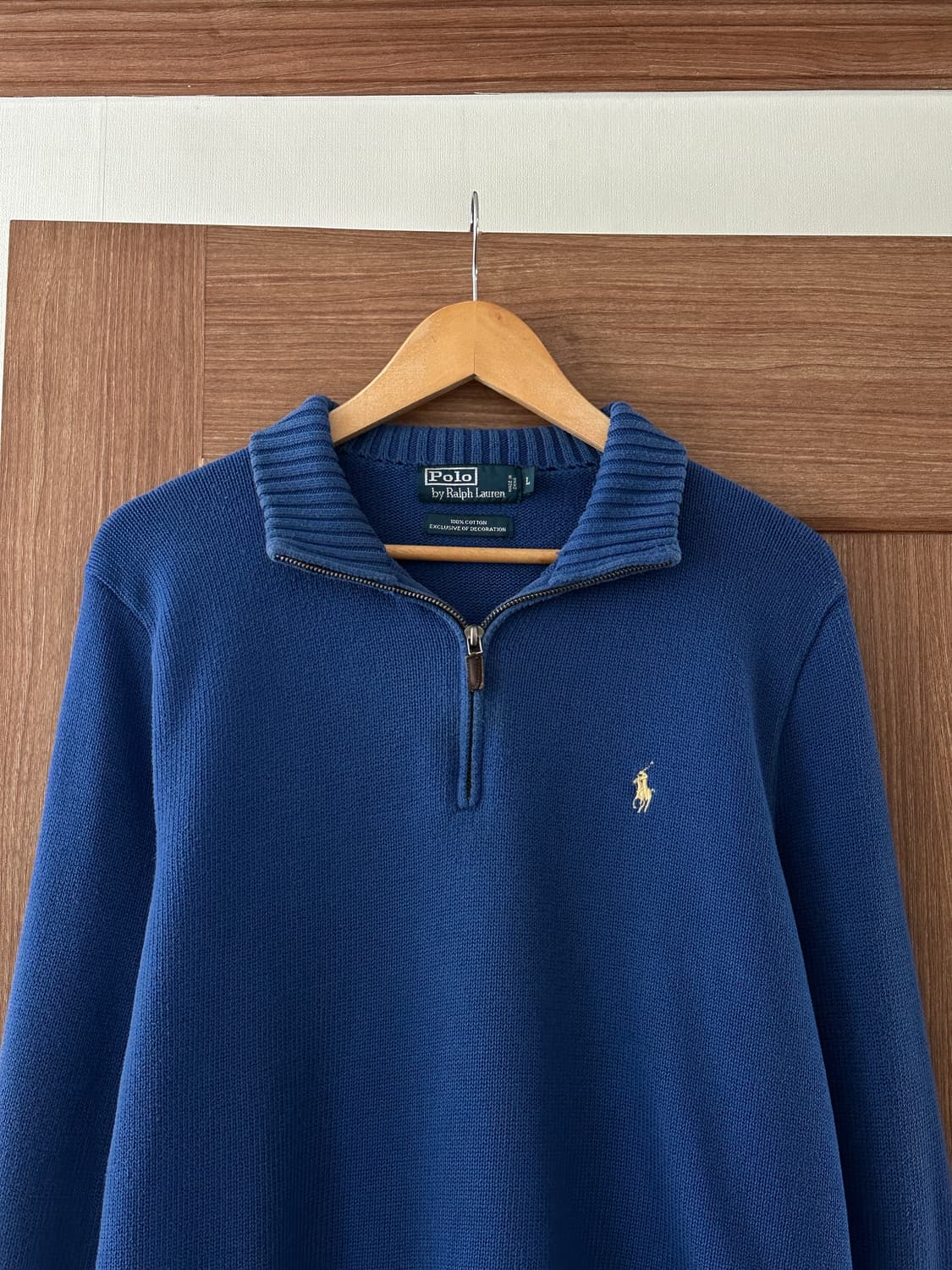 폴로 랄프로렌 반집업 니트 L 상품이미지4
