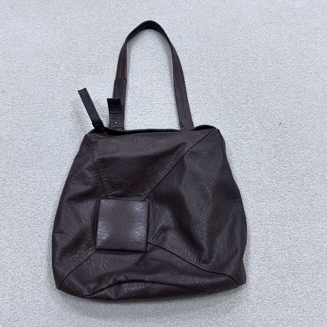 F 구호 브라운 가죽 토트백 0402E 상품이미지1