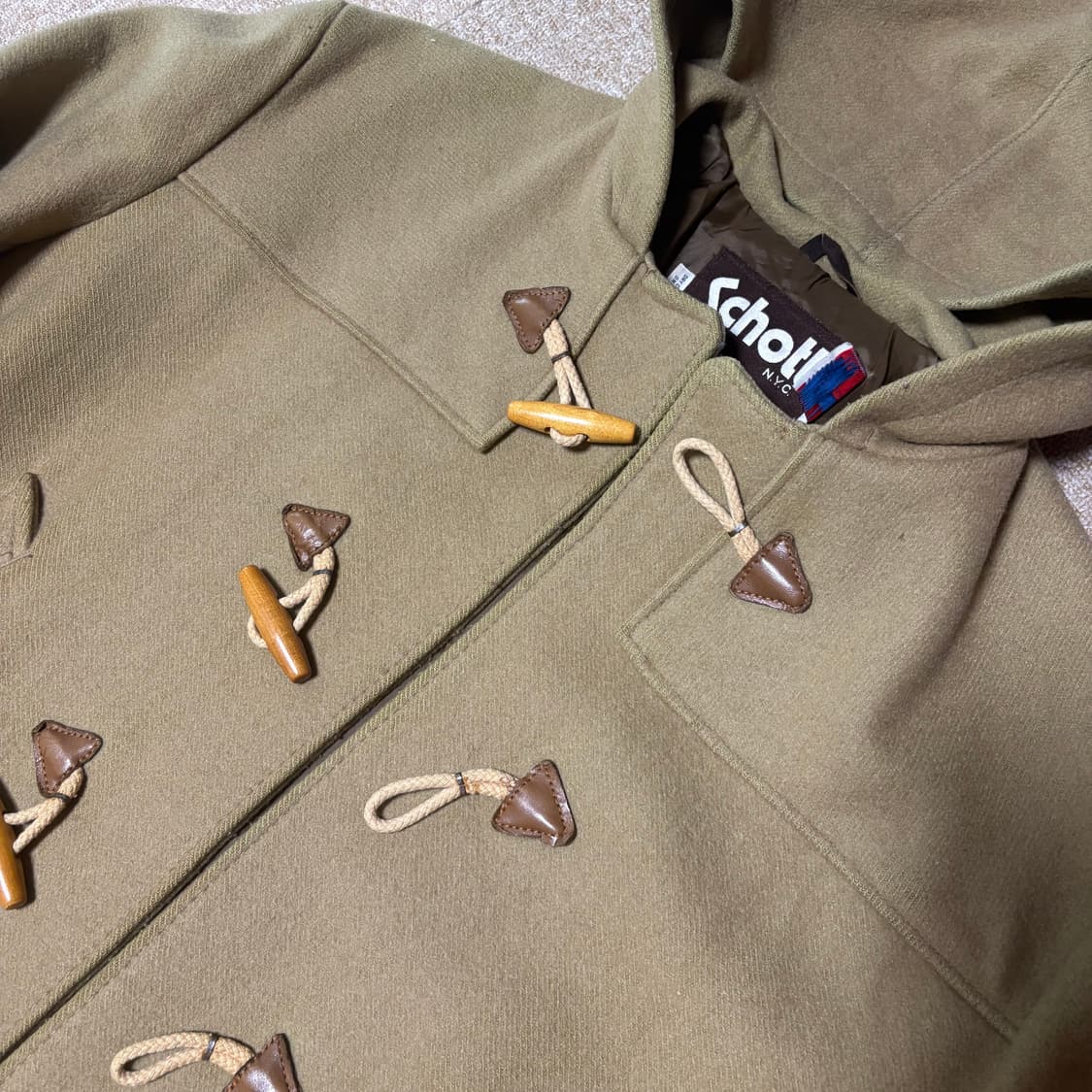 쇼트 카멜 더플코트 42 상품이미지1