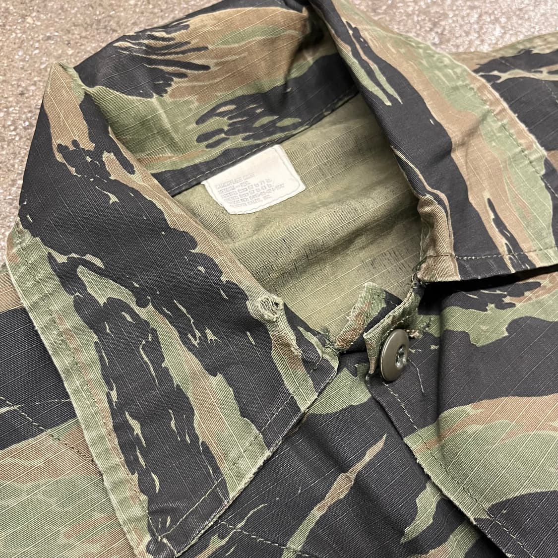 80s 타이거 카모 BDU 자켓 (100-105) 상품이미지6