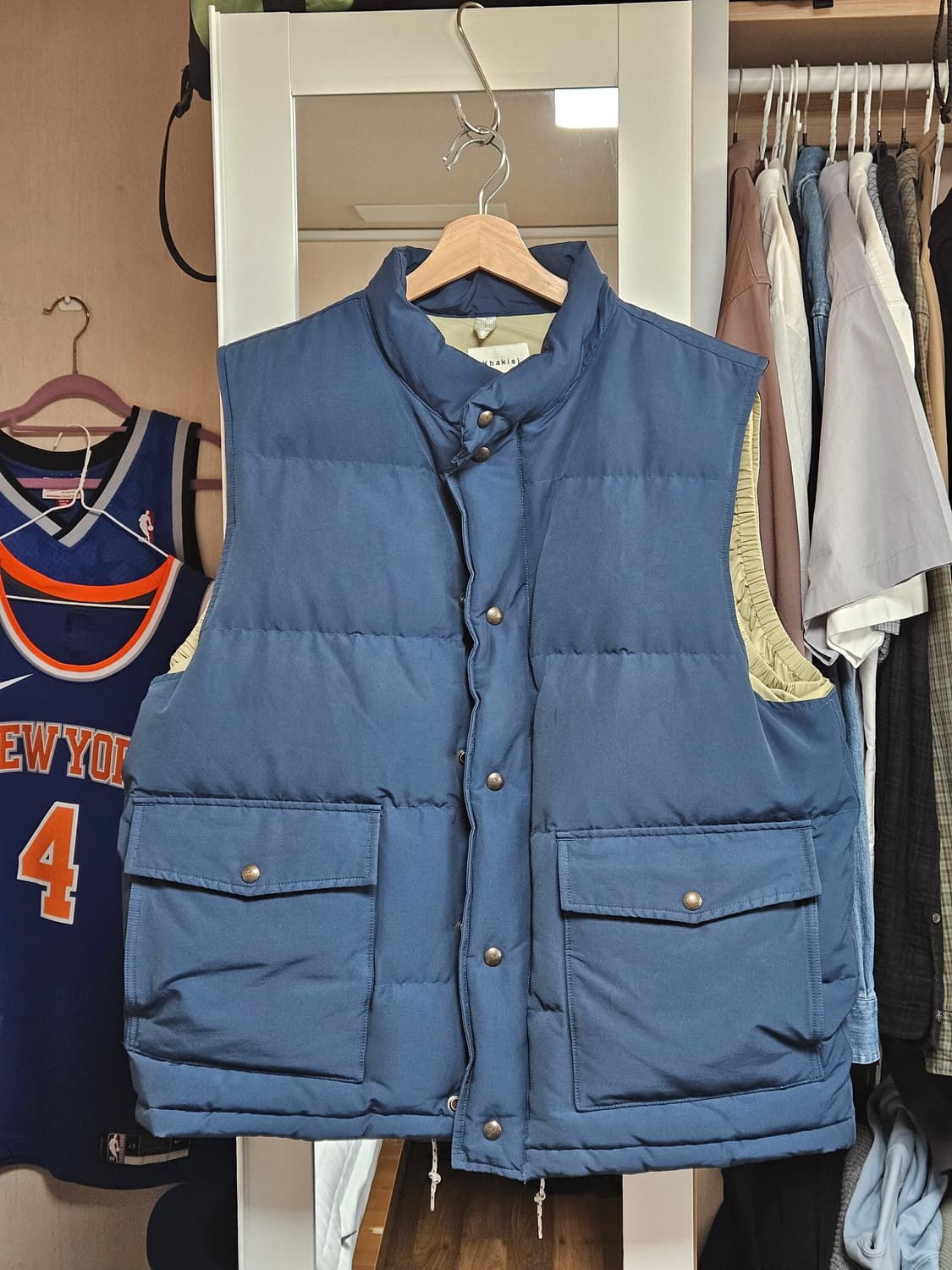 카키스) 베스트 다운 네이비 XL 상품이미지1