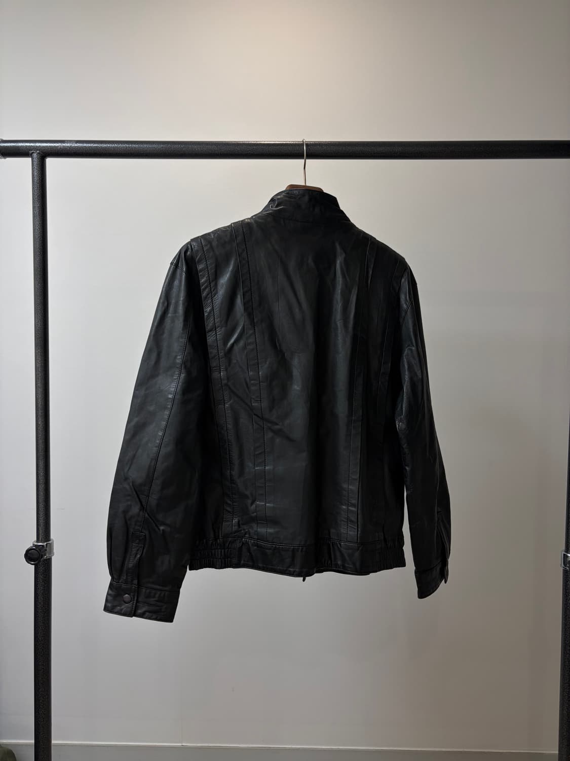 (L) jpn Toyko Leather 셔링 디테일 가죽 자켓 상품이미지3