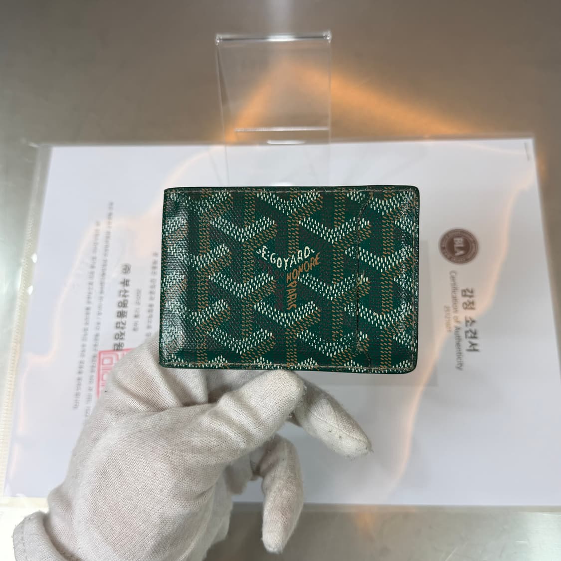 [리오브] 고야드 스페셜 그린 인서트 카드지갑 상품이미지2