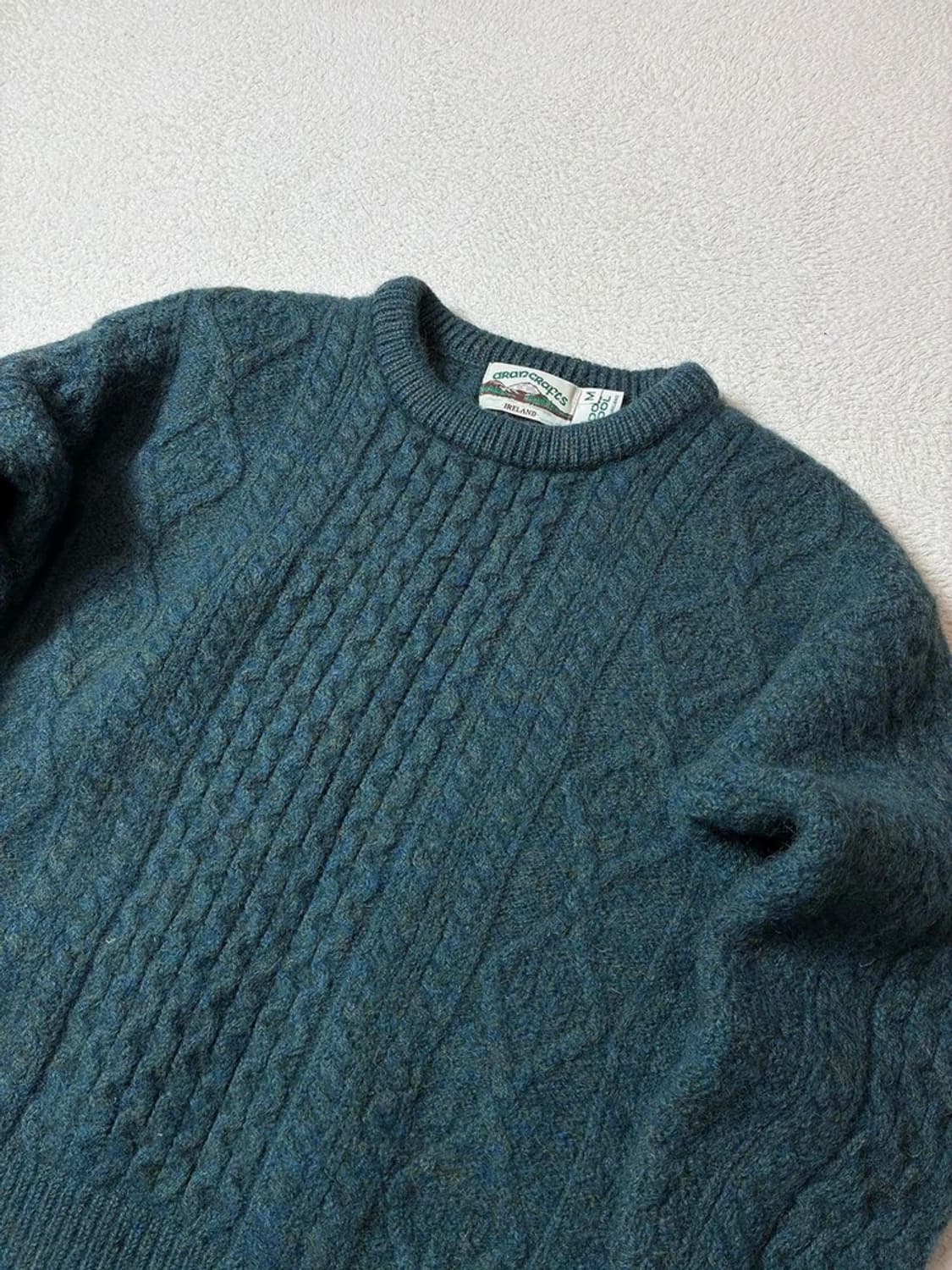 아란크래프트 00's 케이블 헤비울 피셔맨 니트 PN7865 상품이미지2