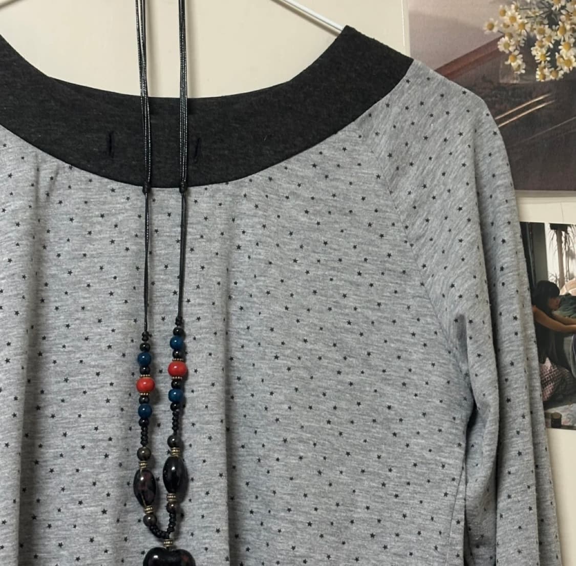 빈티지 모리걸 도트 티셔츠 상품이미지2