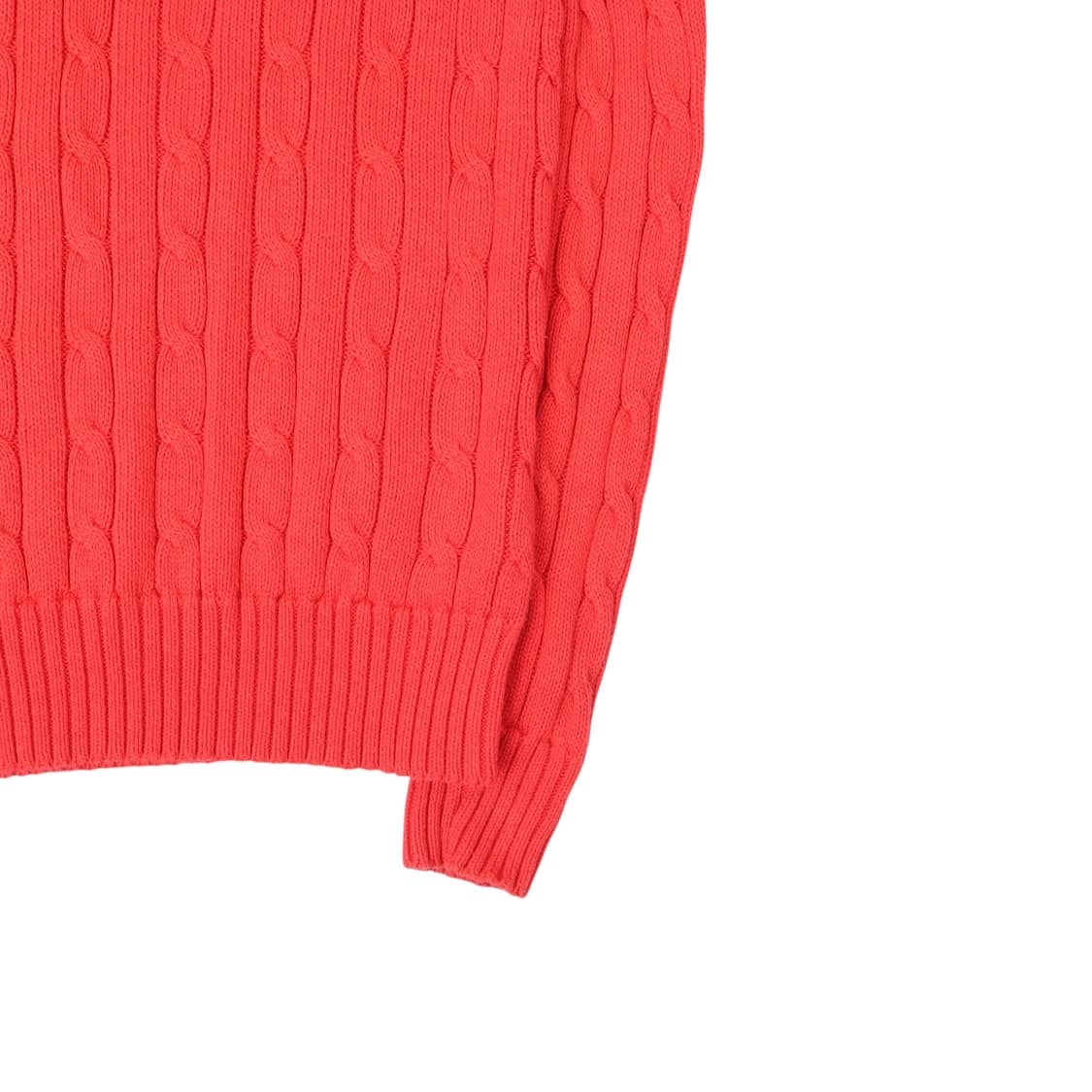 폴로 랄프로렌 코랄 오렌지 케이블 니트 상품이미지4
