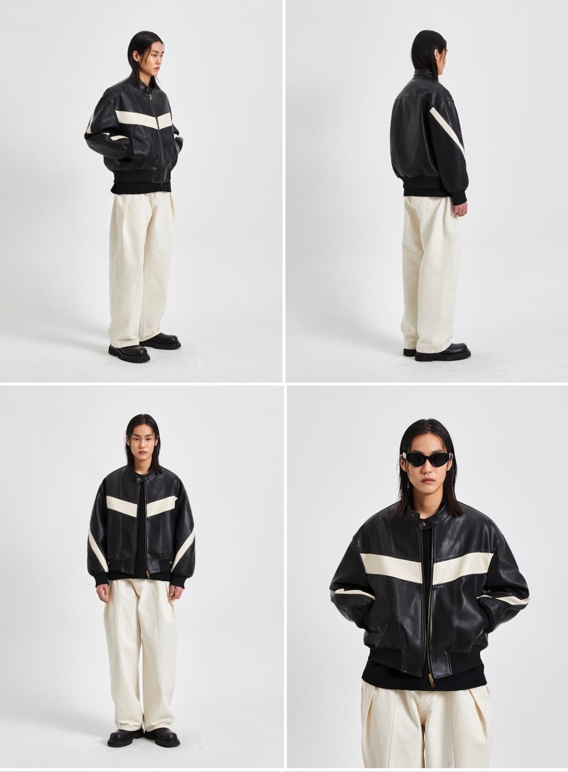 라퍼지 버프워시 인시전 바이커 자켓 L 상품이미지9