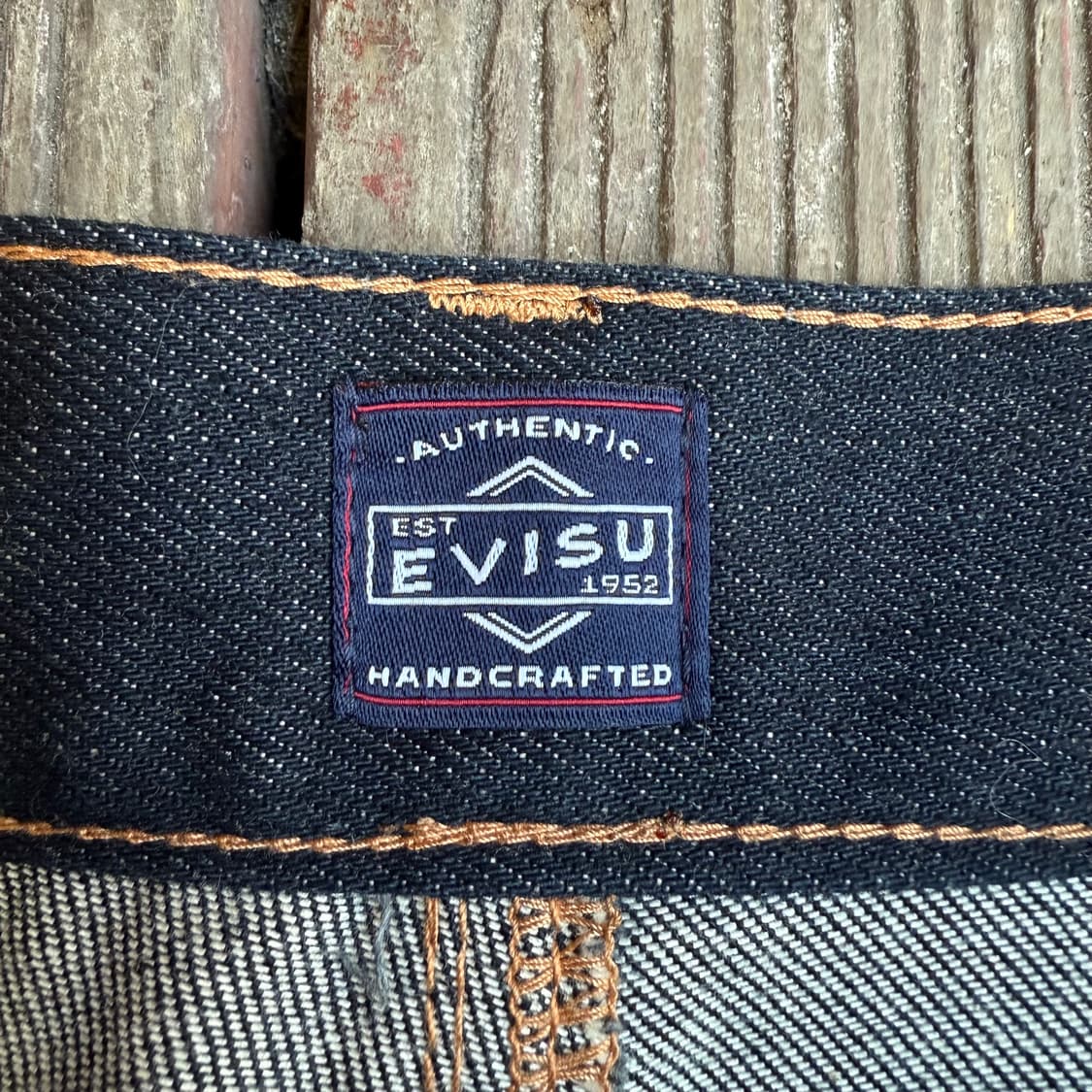 에비수 화이트 빅로고 데님팬츠 상품이미지3