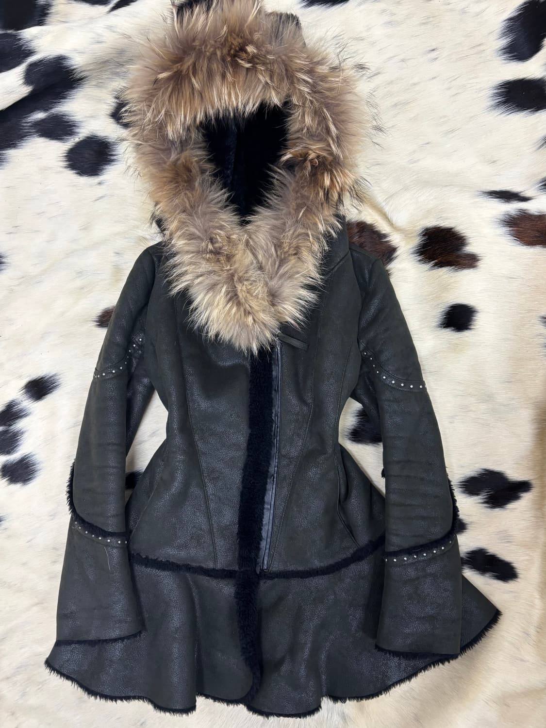 [2000s Rare Egoist] Raccoon Fur Over-Hoo 상품이미지9