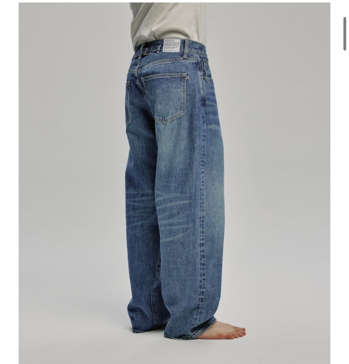 [비헤비어]523L SELVEDGE DENIM PANTS _워시드블루 상품이미지5