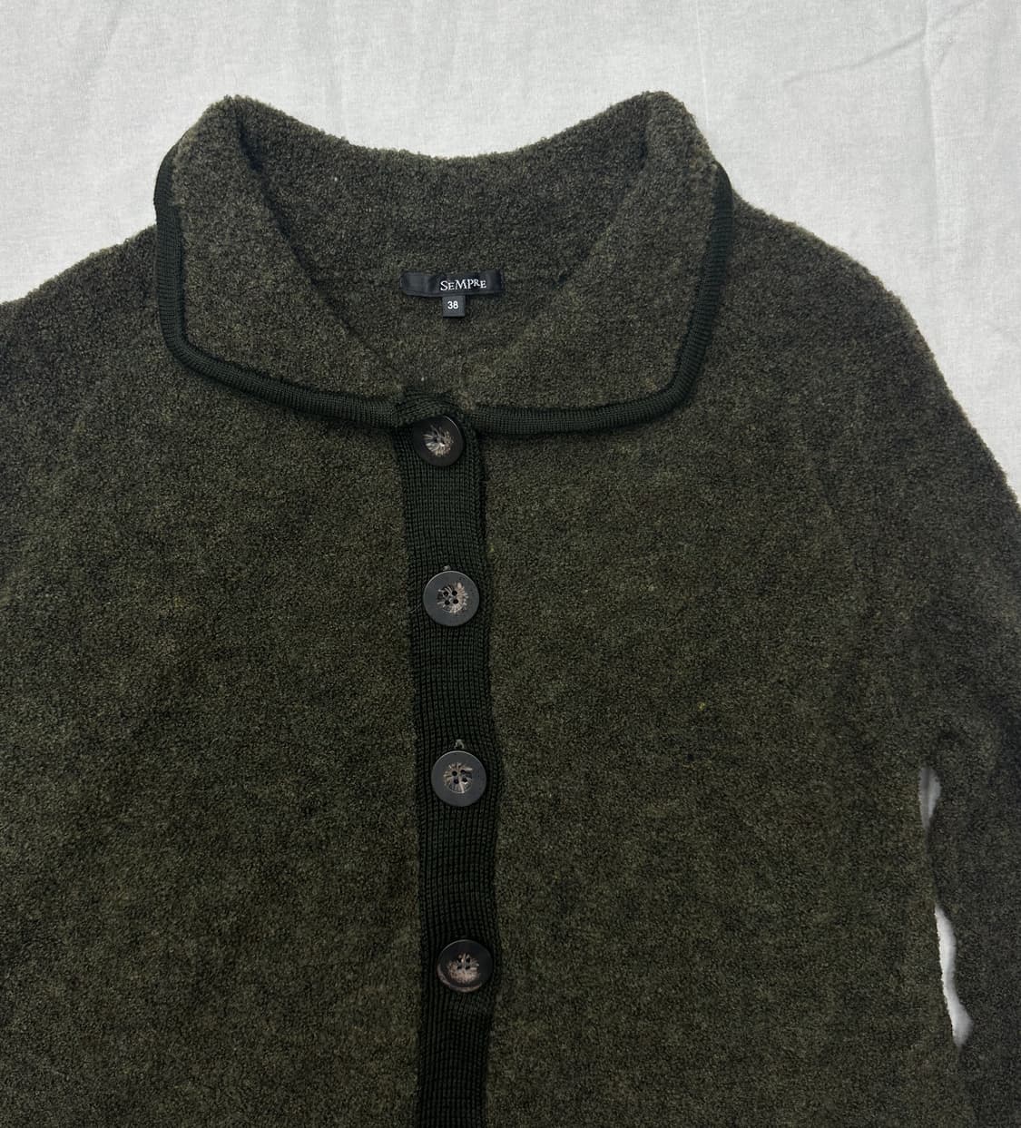 뽀글 가디건 wool78% 상품이미지3