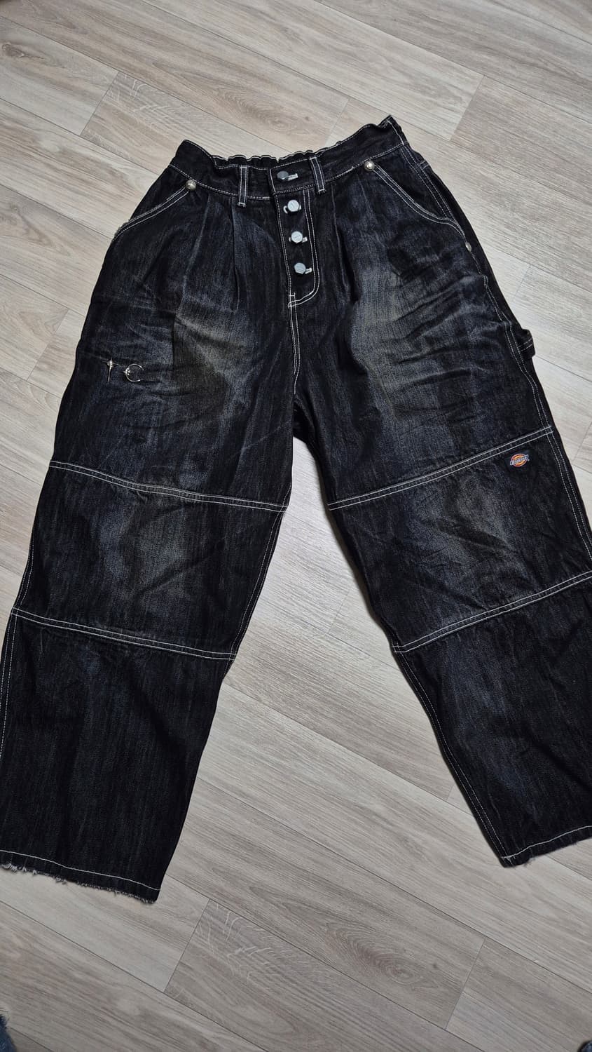 떠그클럽 디키즈 더블니 데님팬츠 2사이즈 상품이미지1