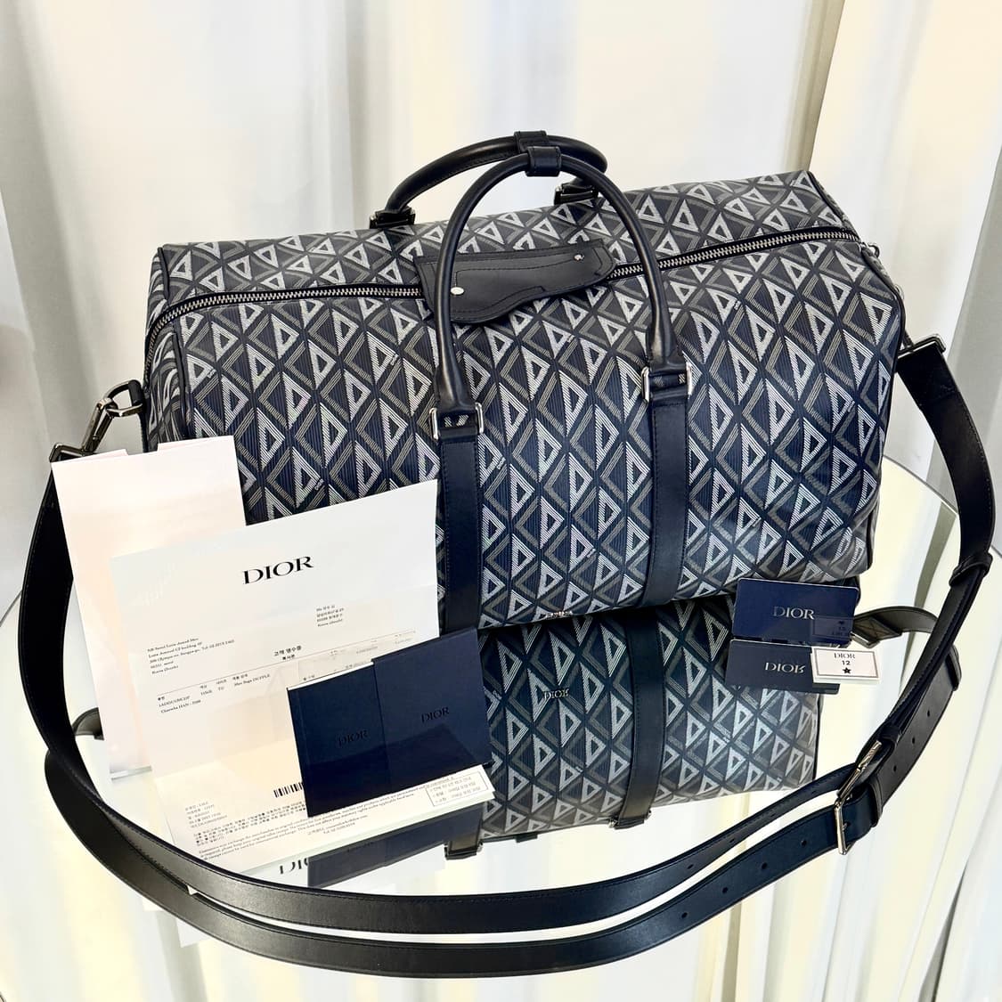 [새상품] 디올 링고 50 보스턴백 키폴 CD 상품이미지2