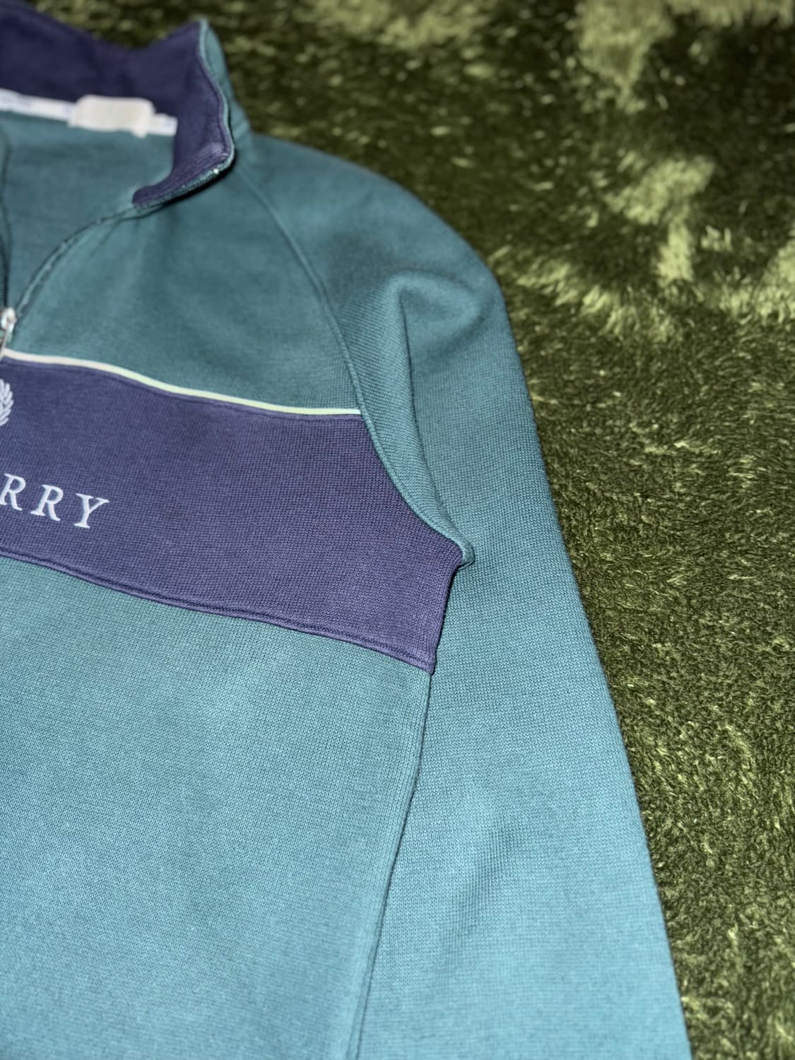 [L] Fred Perry 프레드페리 재팬 샘플 엠브로더리 쿼터 집업 상품이미지4