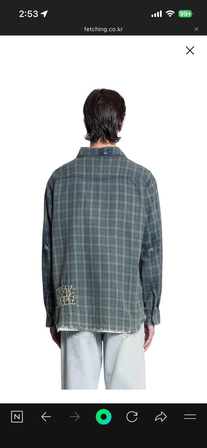 팔리할리우드 플란넬 체크셔츠 m사이즈 구매 상품이미지3