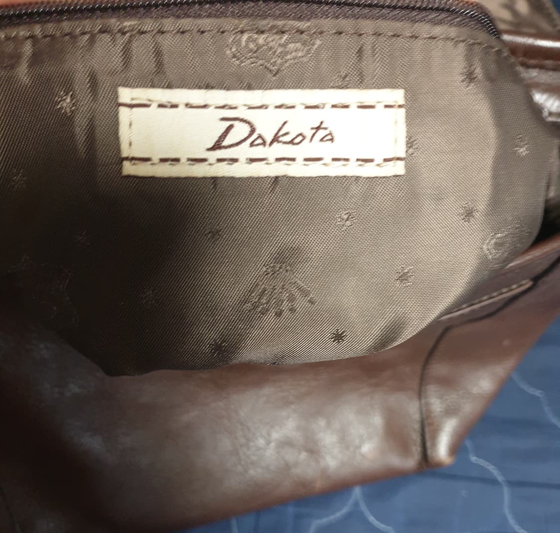 DAKOTA 빈티지 레더 버클버튼 숄더백 다크브라운 상품이미지6