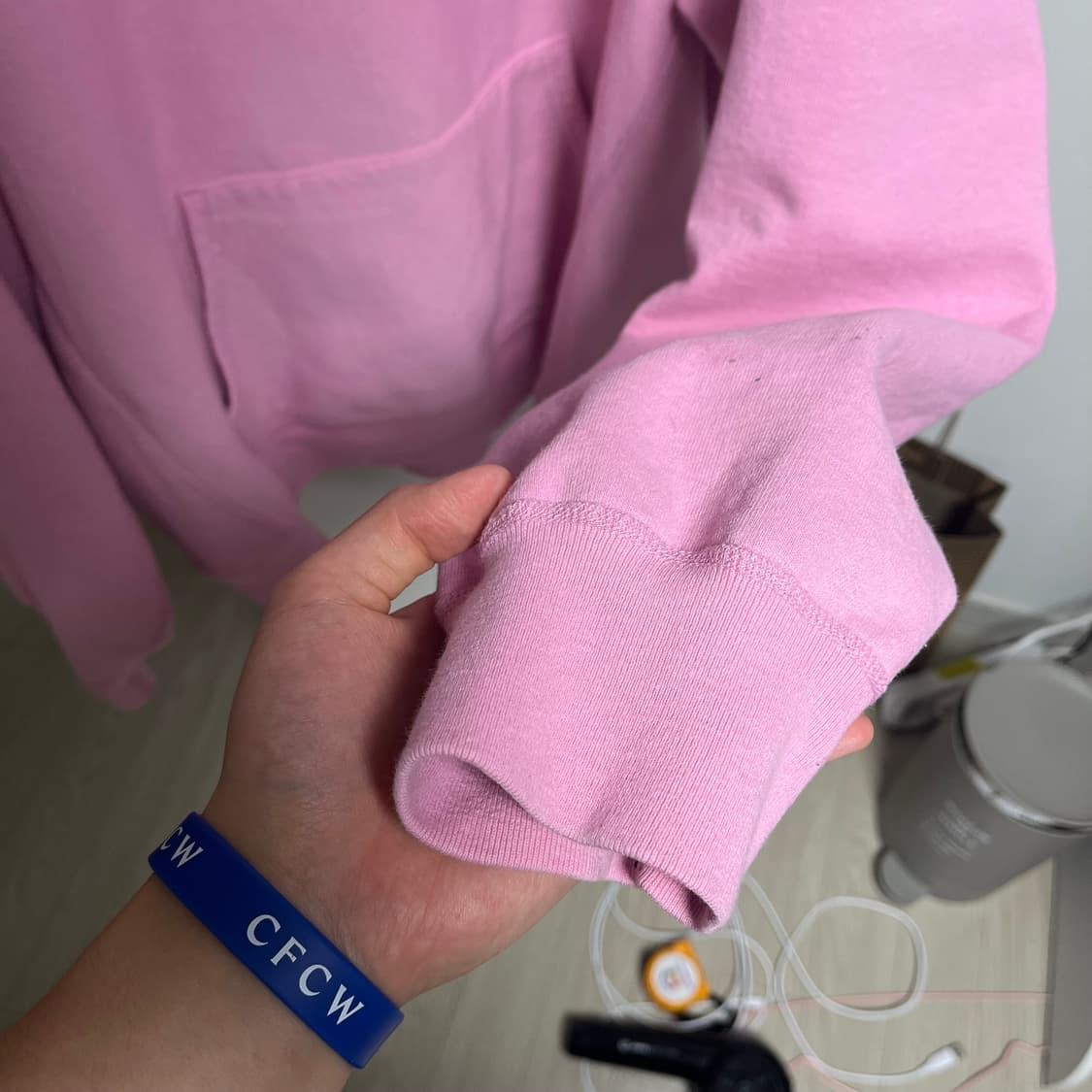 슈프림 후드티 더스티핑트 L사이즈 상품이미지4