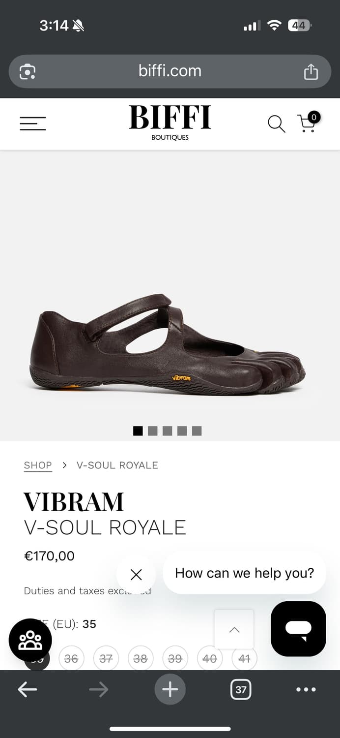 Vibram 비브람 파이브핑거스 v-soul royale 38 구합니다! 상품이미지1