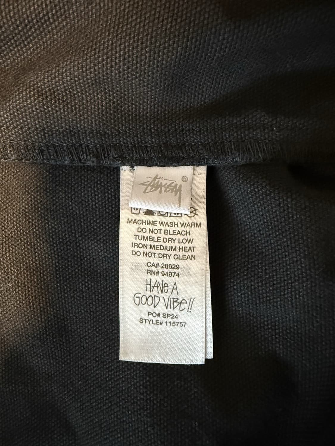 스투시 인슐레이티드 캔버스 워크 자켓 상품이미지3