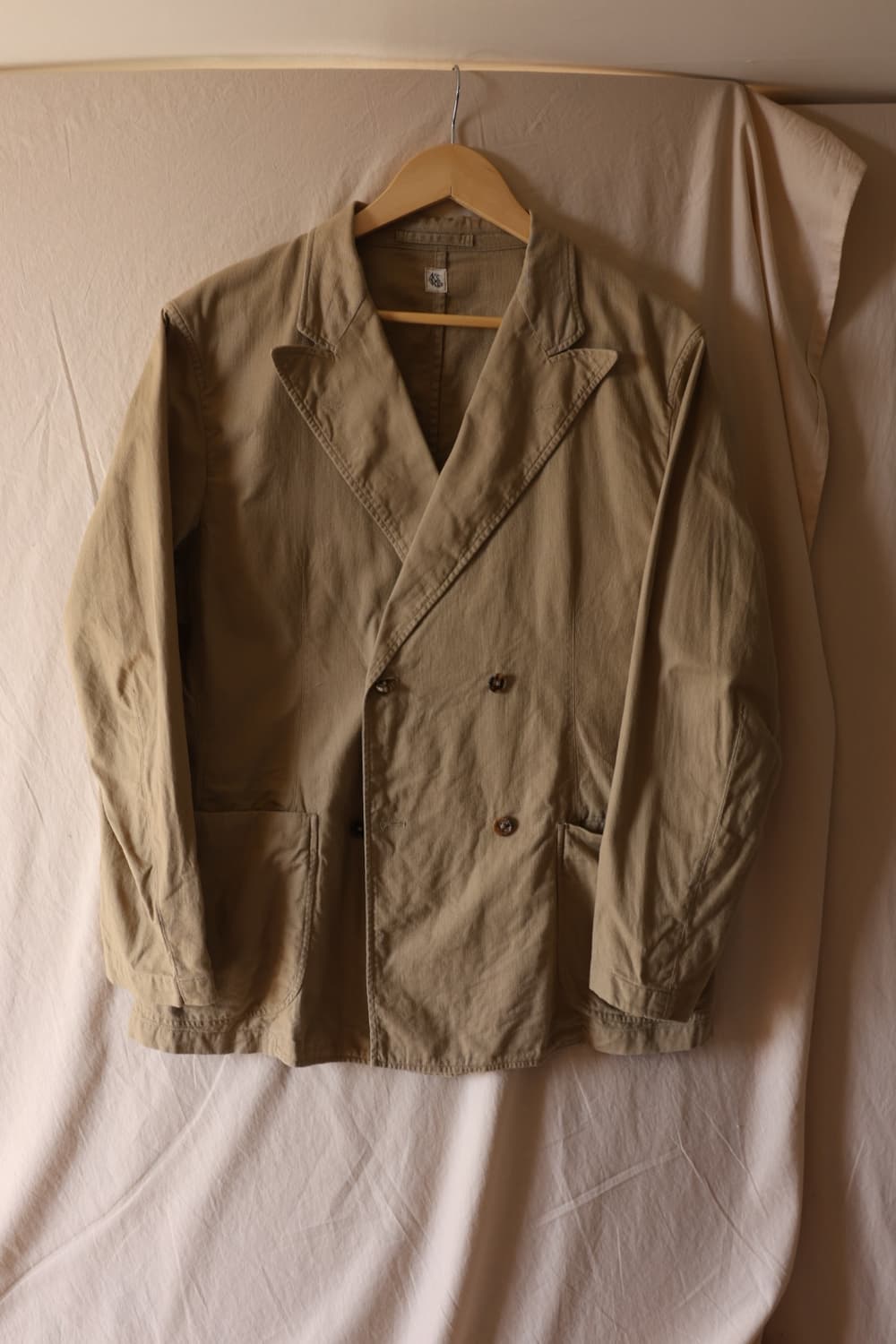 캡틴선샤인 린넨 코튼 혼방 더블 자켓 38 상품이미지1