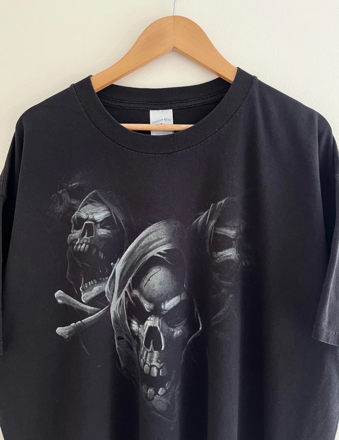 00ss 빈티지 Y2K 스컬 펑크 티셔츠 사이즈 3XL 상품이미지3