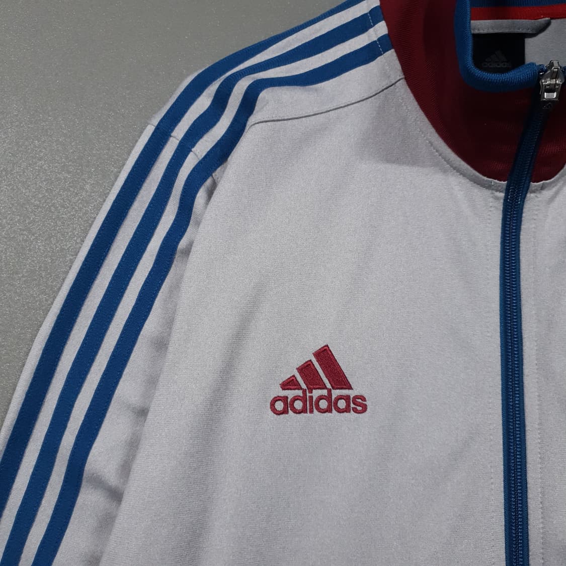105) 아디다스 희귀 대장급 바이에른 뮌헨 트랙탑 그레이 져지 자켓 상품이미지4
