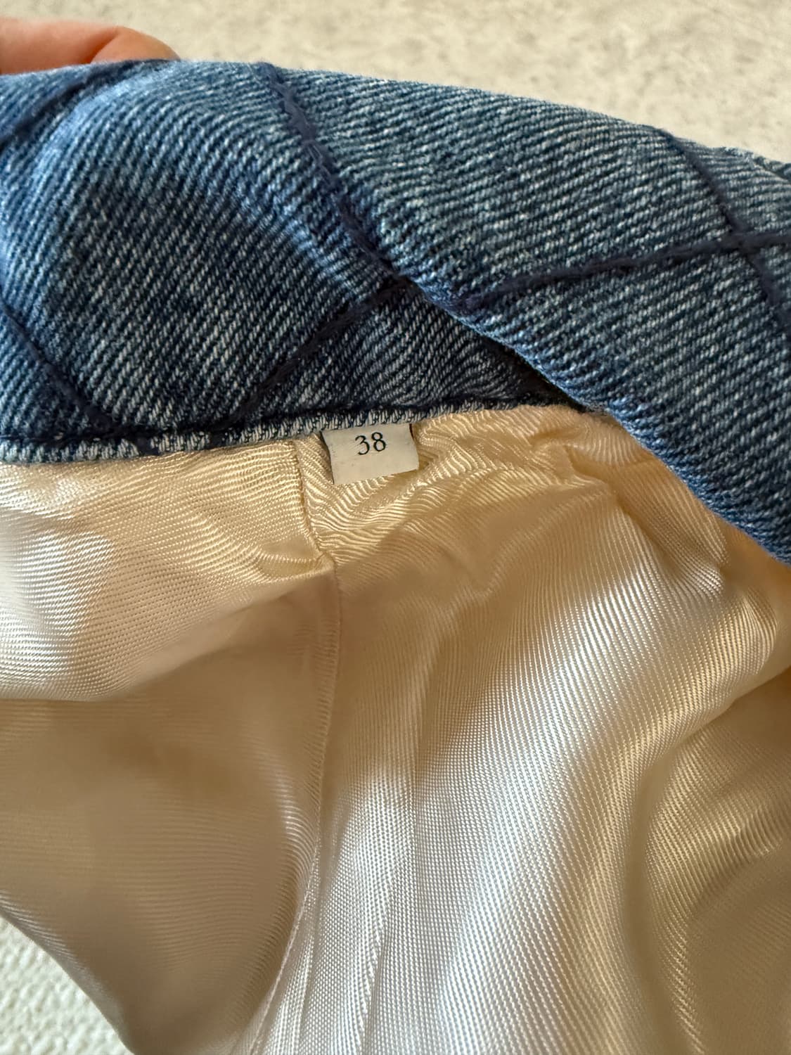 산드로 화이트 데님 트리밍 자켓38 상품이미지10