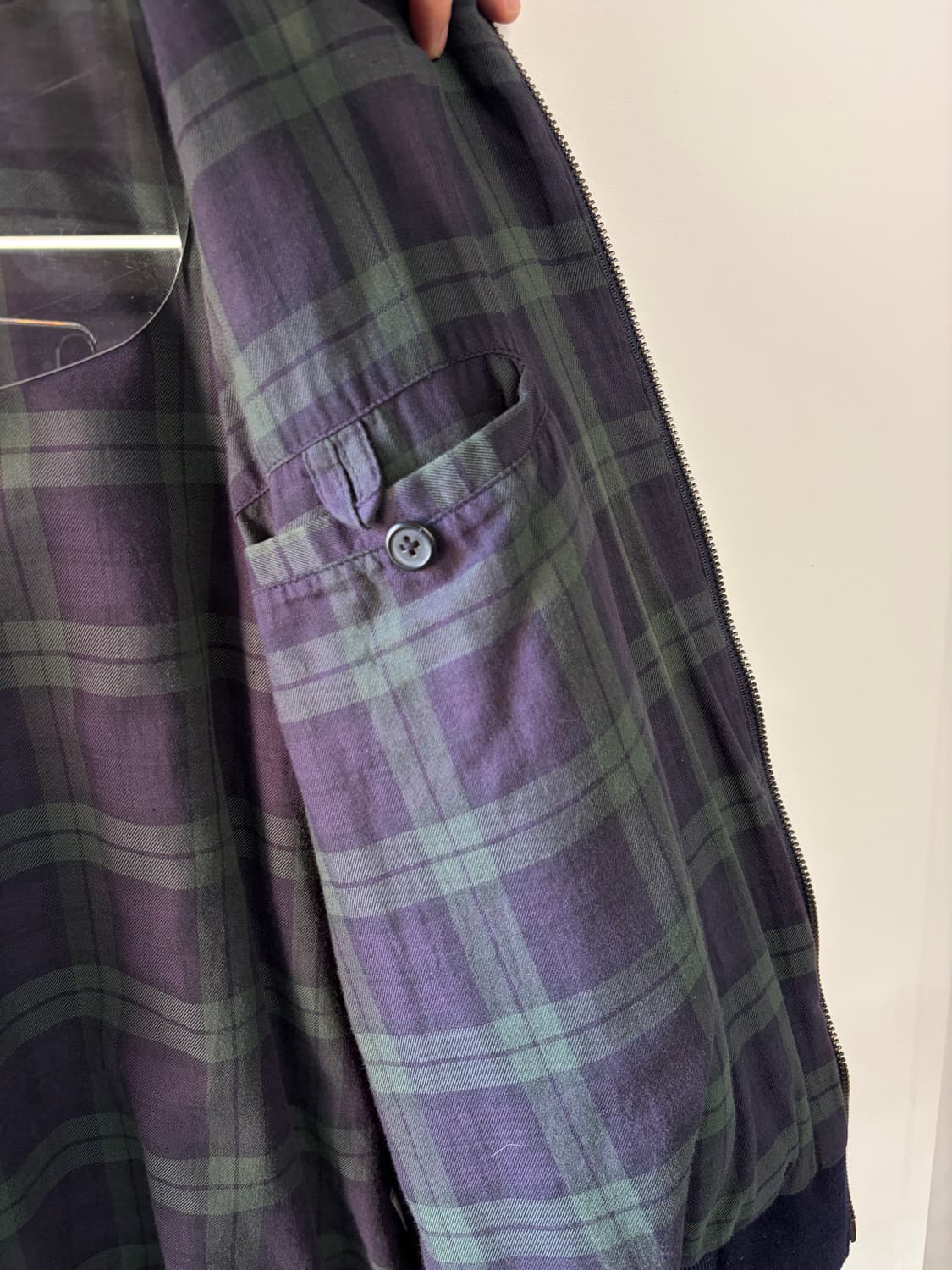 90s 두산 폴로 울 집업 자켓 상품이미지4