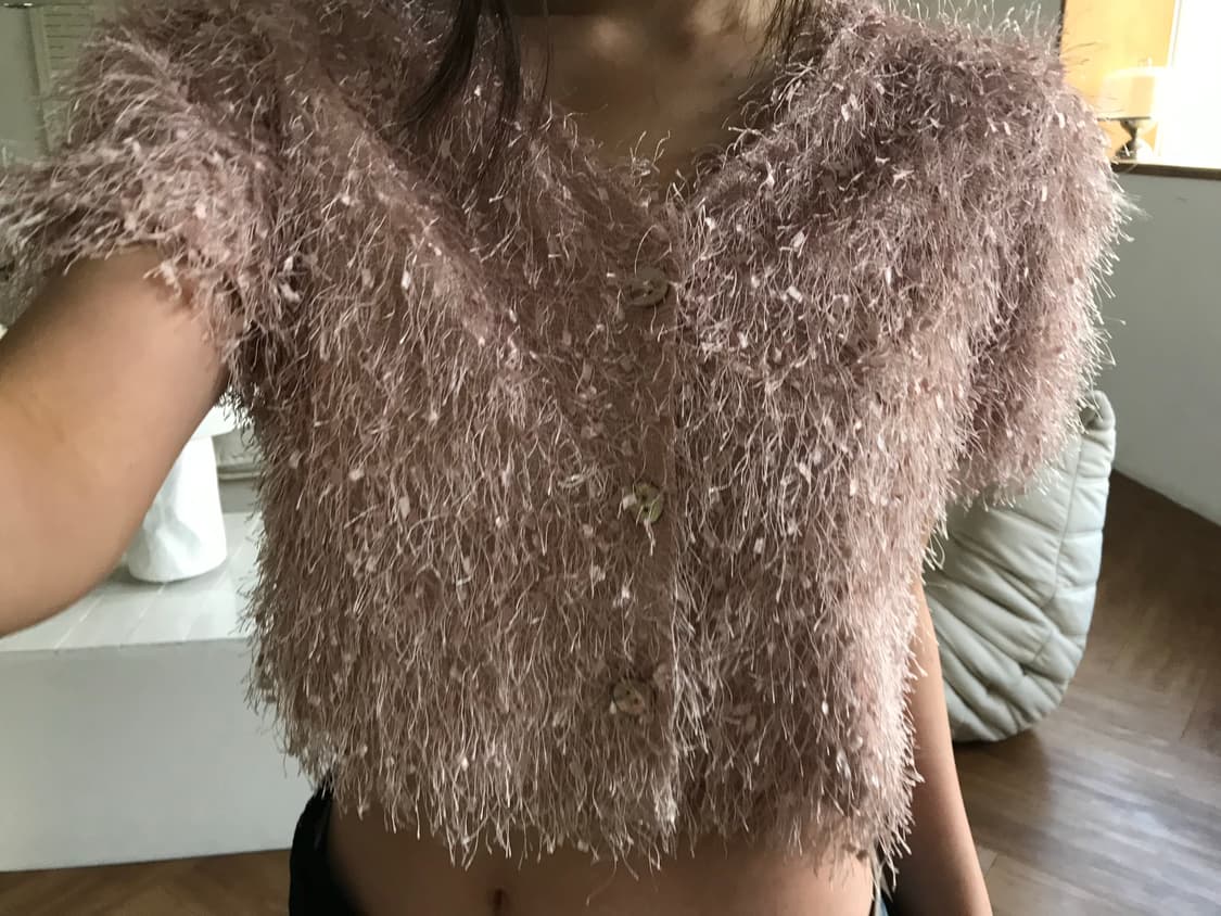 vintage pink cardigan 상품이미지6