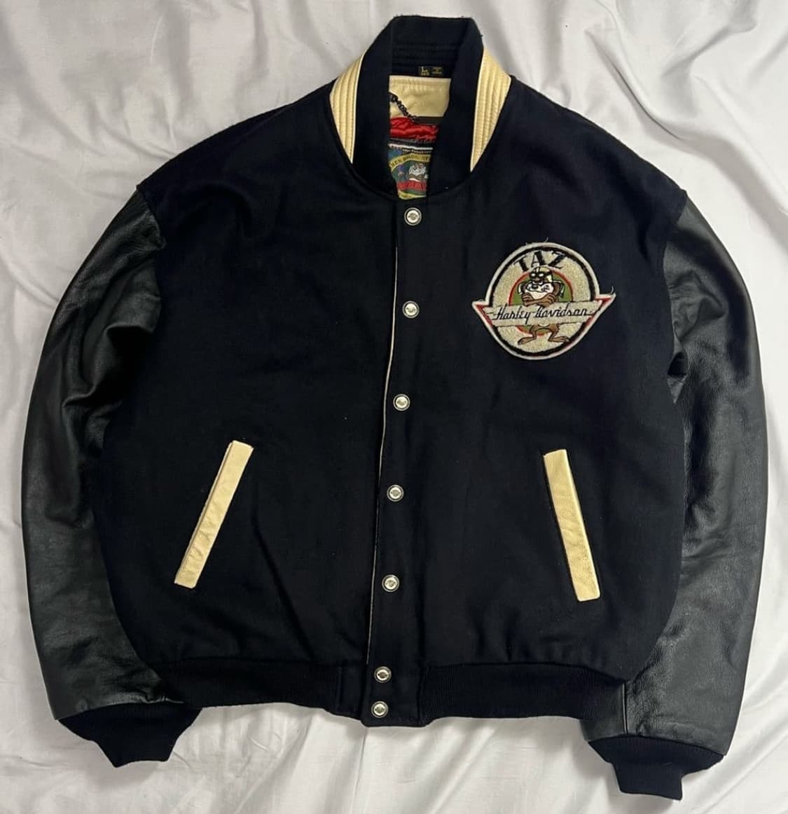 90s 할리데이비슨 테즈 가죽자켓 바시티자켓 상품이미지5