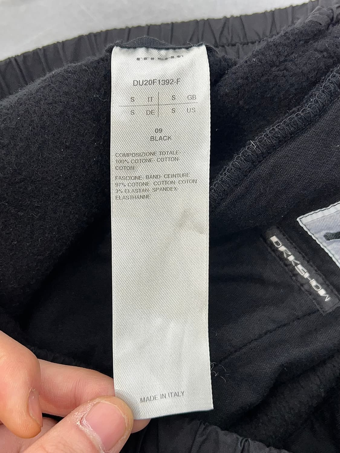 릭 오웬스 다크 쉐도우 20FW 베를린 드로우 스트링 코튼 팬츠 상품이미지8