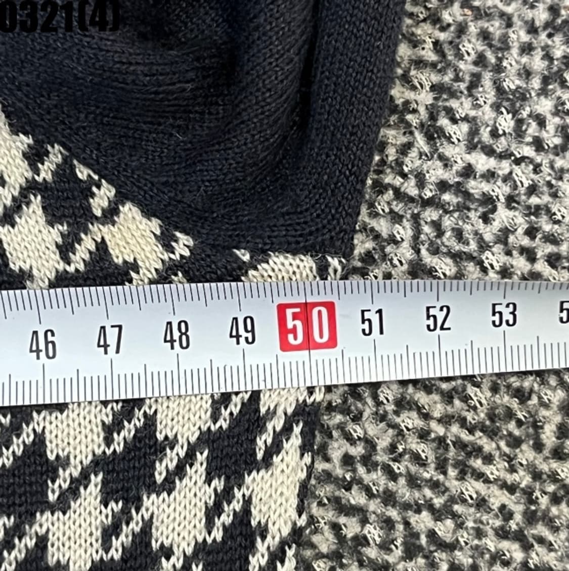 3 버버리 블랙라벨 하운드투스 가디건 블랙 0321(4) 상품이미지5