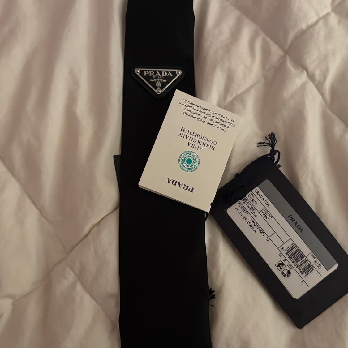프라다 리나일론 개버딘 타이  상품이미지2