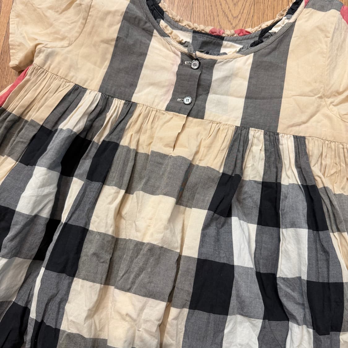 버버리 칠드런 클래식 체크 패턴 원피스  상품이미지5