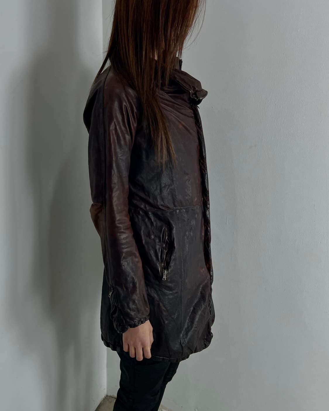 조르지오 브라토 (Giorgio Brato) 레더 코트 상품이미지5