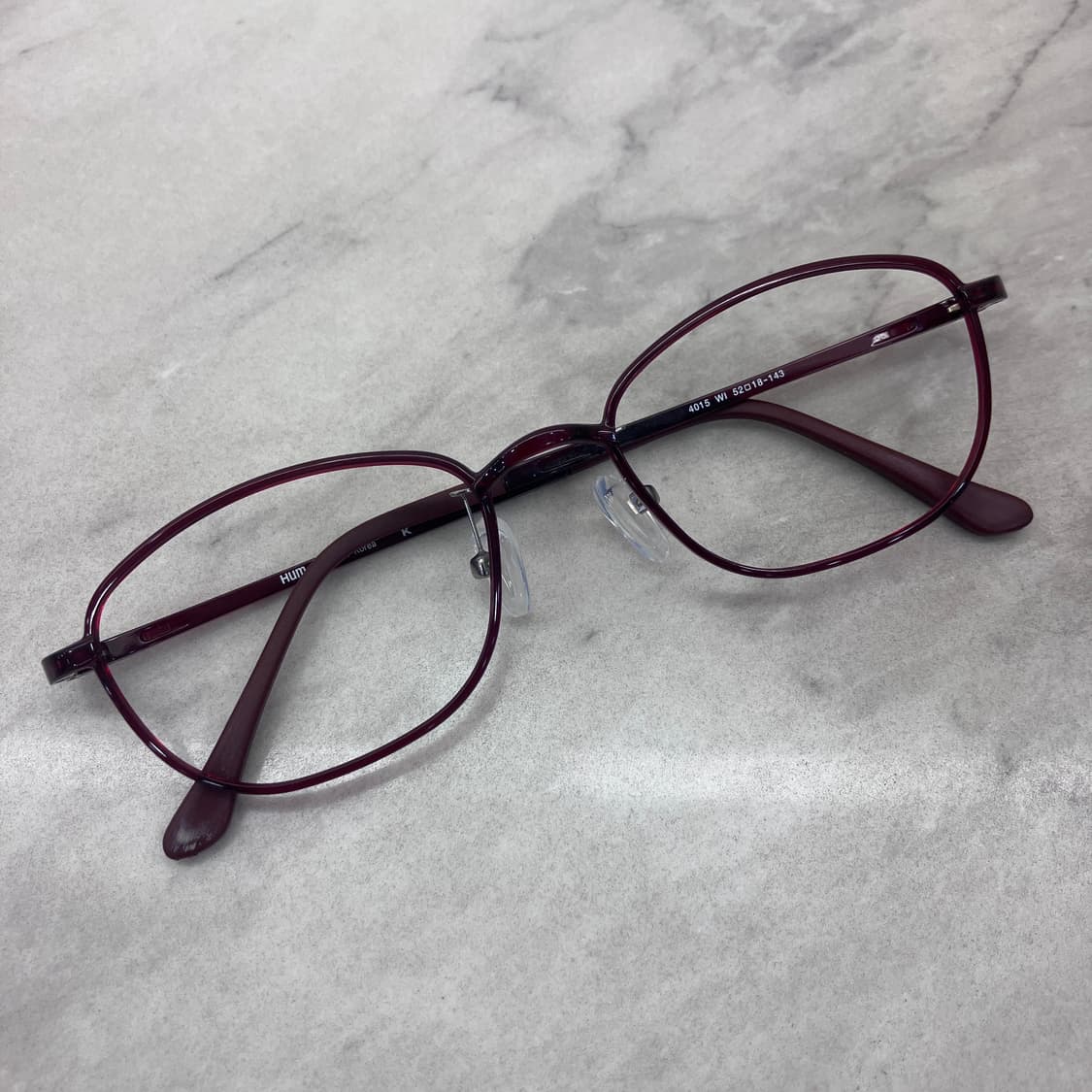 D13 HUM 흄 레드 와인 웰링턴 뿔테 안경 상품이미지1